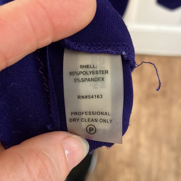 CALVIN KLEIN PURPLE MAXI LONG FORMAL DRESS SIZE S - Picture 7 of 9